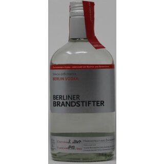 Berliner Brandstifter Vodka 0,35l