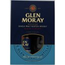 Glen Moray Speyside Peated Single Malt Classic mit 2 Gläsern