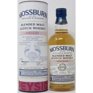 Mossburn Blended Malt Scotch Whisky Speyside Cask Bill #2