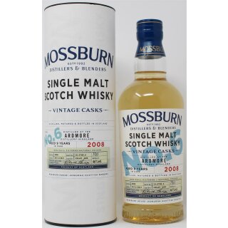 Mossburn Vintage Single Malt Whisky  Cask No.6 Ardmore 2008