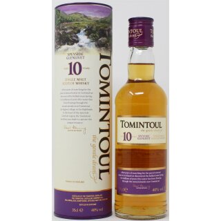 Tomintoul Single Malt Scotch Whisky 10 Jahre 0,35l