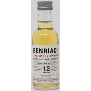 BenRiach Smoky 12 Jahre Single Malt Whisky 5cl