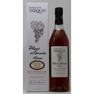 Bas Armagnac Domaine Tariquet 18 Jahre Plant de Graisse