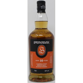 Springbank Distillery Single Malt Scotch 10 Jahre