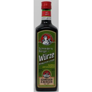 Würze Kräuterlikör