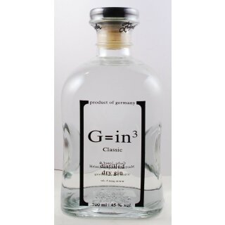 Gin G=in³ Classic